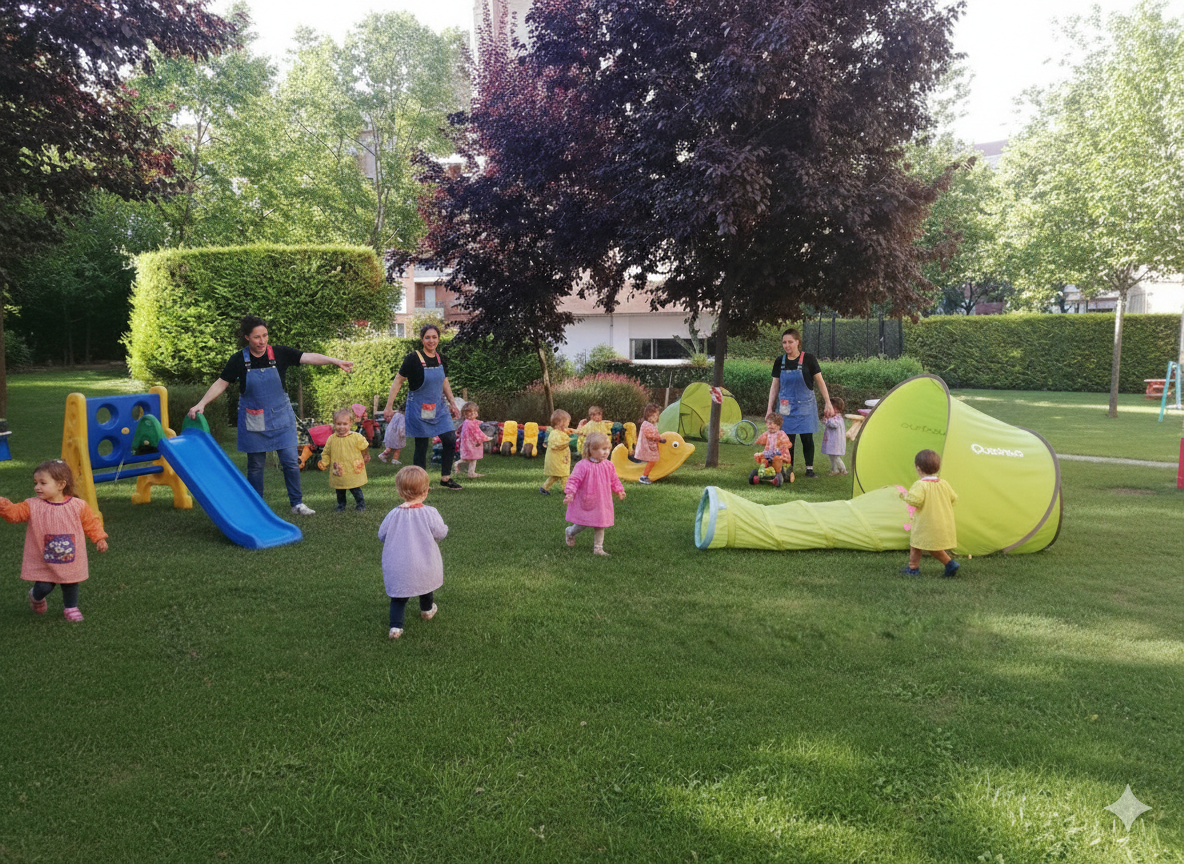 Niños jugando metodología activa